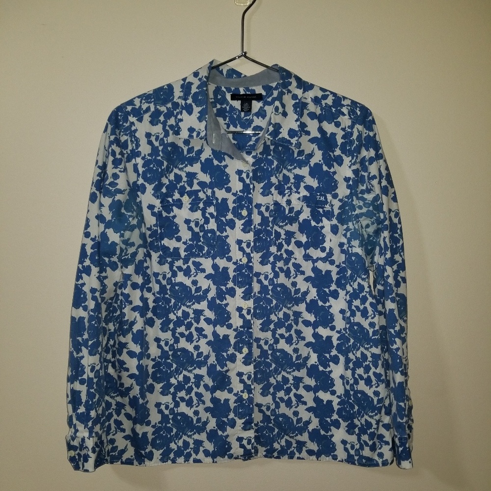 TOMMY HILFIGER - floral classic fit blouse